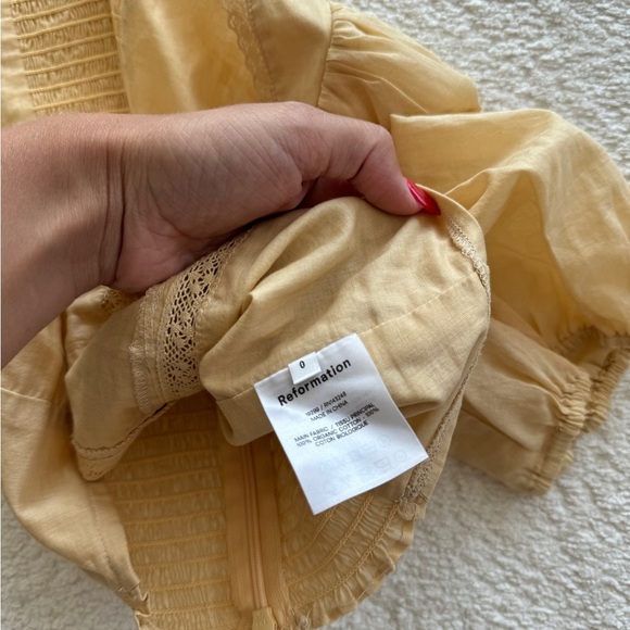 REFORMATION Cilantro Top in Parmesan 0 - Picture 4 of 6